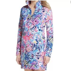 lilly pulitzer dotti silk dress Lilly Pulitzer Dotti Long Sleeve Silk Dress - Bordeaux Berry